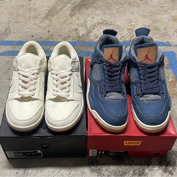 UA Nike SB Dunk Low Tokyo / Air Jordan 4 Levi’s UA BUNDLE - Picture 3 of 10